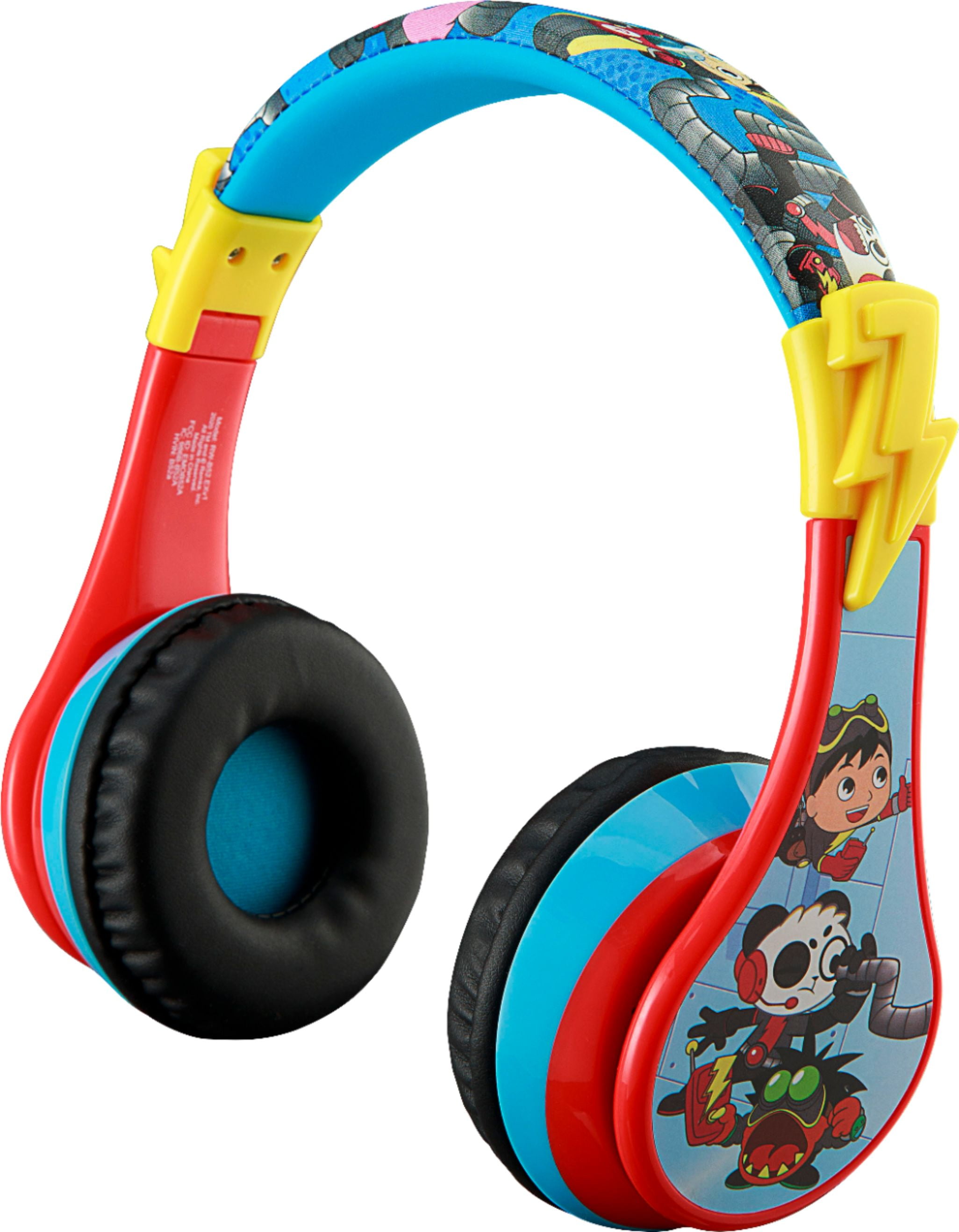 KIDdesigns Ryan s World Bluetooth Wireless Headphones red