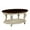 Beige-01, variant on 42 inch oval wood Small coffee table for Living Room, 2-Tier Solid Wood Cocktail Table with Open Storage Shelf, Easy Assembly, Beige and Espresso Top