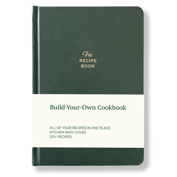 Cuaderno de recetas Kunitsa Co. Pino oscuro de tapa dura: 100 recetas