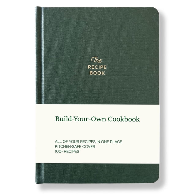 Cuaderno de recetas Kunitsa Co. Pino oscuro de tapa dura: 100 recetas