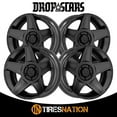 thumbnail image 3 of 20x10 Dropstars 648BB Satin Black W/Gloss Black Lip Wheel 5x5 (-25mm), 3 of 5