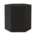 thumbnail image 4 of Modrest Newmont Hexagonal Medium MDF Wood End Table in Black High Gloss, 4 of 5
