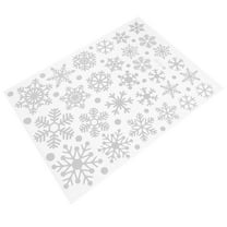 MERRYHAPY 1 Sheet Snowflake Window Decals PVC Decoration for Christmas Party Home Users
