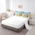 thumbnail image 3 of Erosebridal Flip Flops Bedding Sets Twin Size,Tropical Beach Comforter Sets with Sheets,Summer Holiday Decoration,Breathable,7pcs, 3 of 6