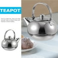 thumbnail image 3 of Stainless Steel Tea Kettle Stovetop Teapot Tea Maker Kettle Kitchen Kettle Pot with Infuser for Home Office Tea House Silver 16cm, 3 of 6