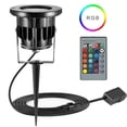 thumbnail image 2 of Projecteur Paysager RVB 6 W pour Extérieur avec Piquet, Projecteur DEL Étanche avec Télécommande pour Jardin, Cour, Pelouse 85-265 V, 2 of 8