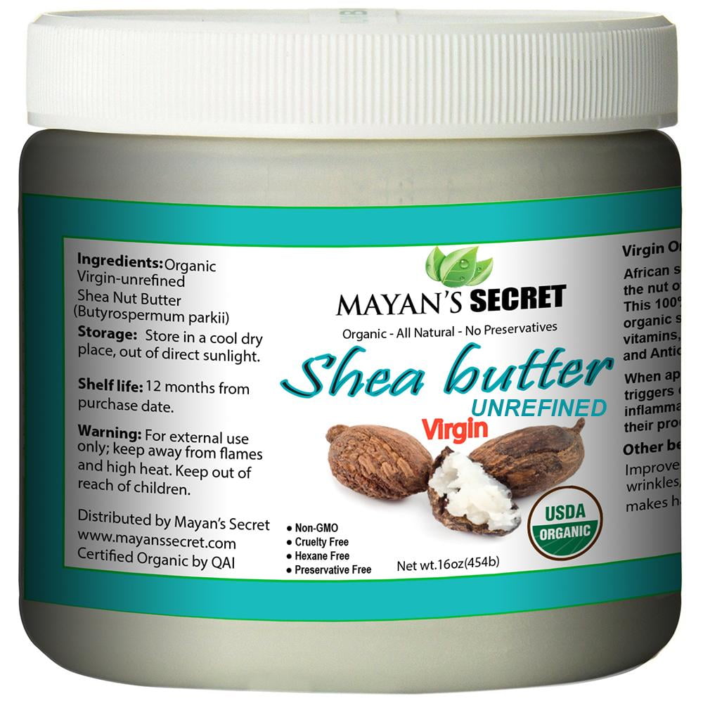 Shea Terra Organics 100% Organic Cold-Pressed Virgin Shea Butter – Swazi  Pineapple| Natural Anti-Aging Daily Skin, Nails  Hair Cream to Soften   Exfoliate Skin  Reduce Stretch Mark – 6 oz -