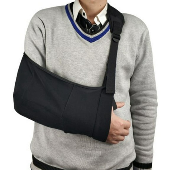 Arm Sling Shoulder Injury Immobilizer,Breathable Rotator Cuff with Shoulder Pad Left and Right Support Torn Brace