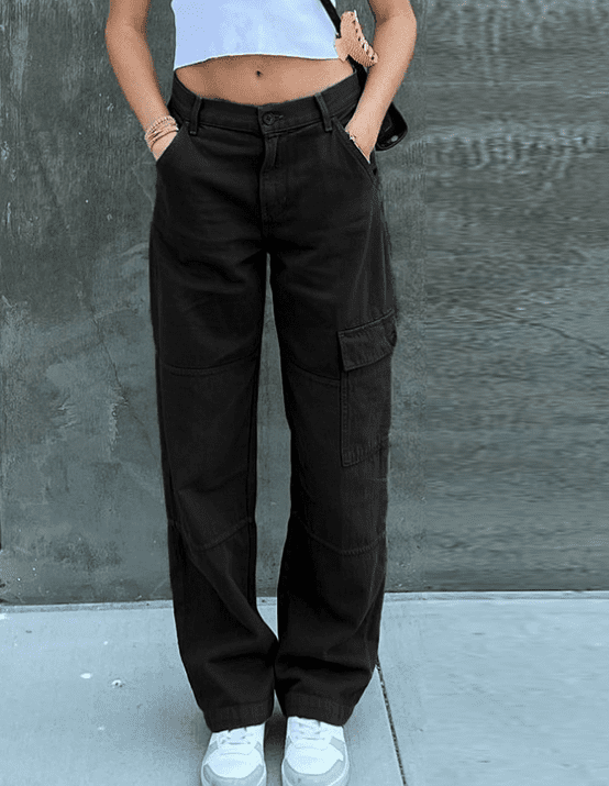 womens casual baggy jeans