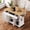White, variant on HICOMILA K&K 54 Inch Large Kitchen Island Cart with Rubber Wood Drop Leaf, Embossed Texture Rolling Kitchen Cart on 4 Wheels with 4 Doors & 3 Drawers, Storage Cabinet for Kitchen, Dining Room
