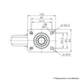 thumbnail image 2 of Carrymaster ACLMU-150SF Medium-Duty Swivel Flange Non-Leveling Caster, 2 of 4