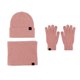 thumbnail image 1 of Conjunto de gorro y bufanda Prolriy para mujer y hombre, cálido y bonito gorro de lana, bufanda y guantes para otoño e invierno, tres gorros de punto para la nieve, mitones y bufandas, guantes de, 1 of 4