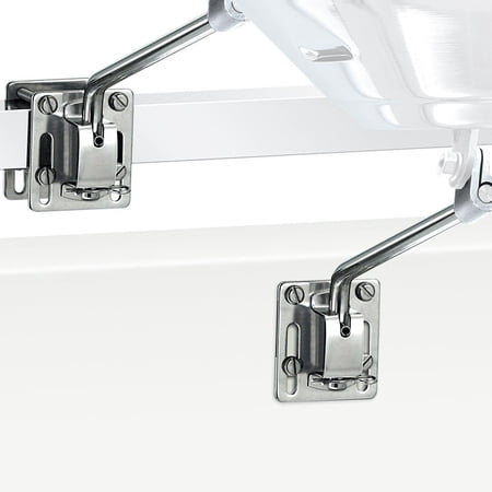 Magma A10-240 Marine Kettle Side/Bulkhead or Square/Flat Rail Mount | Stainless Steel Boat Grill Mount | Versatile Marine BBQ Bracket