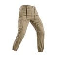thumbnail image 4 of DPTALR Men's Cargo Jogger Pants Drawstring Waist Multi-Pocket Casual Trousers,Khaki,Big Men's,Tall Men's M,Young Men's Pants, 4 of 8