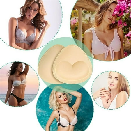 ZTTD Self Adhesive Inserts Bra Pads Inserts Pads 2Pairs Removable Women s Bra Pads Inserts Double Self Adhesive Bra Inserts Sticky Pads Bra Cups Inserts Sports Cu Beauty Tool Beauty Equipment