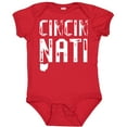 thumbnail image 3 of Inktastic Cincinnati, Ohio Distressed Font Boys or Girls Baby Bodysuit, 3 of 5