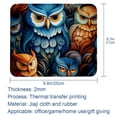 thumbnail image 5 of Owl Printed Square Desk Pad Mouse Pad Desk Mat Non-Slip Rubber Bottom – 8.3x9.8 Inch – Suitable for Office and Gaming, 5 of 6