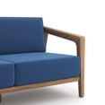 thumbnail image 4 of New Classic Furniture Bali Solid Wood Patio Loveseat in Dark Blue, 4 of 5