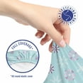 thumbnail image 5 of Winter Office Chair Slipcover, Snowflake Shapes Xmas Celebration Winter Season Holiday Happy New Year Noel, Stretch Decorative Fabric Cover, Standard Size, Pale Blue and White, by Ambesonne, 5 of 5