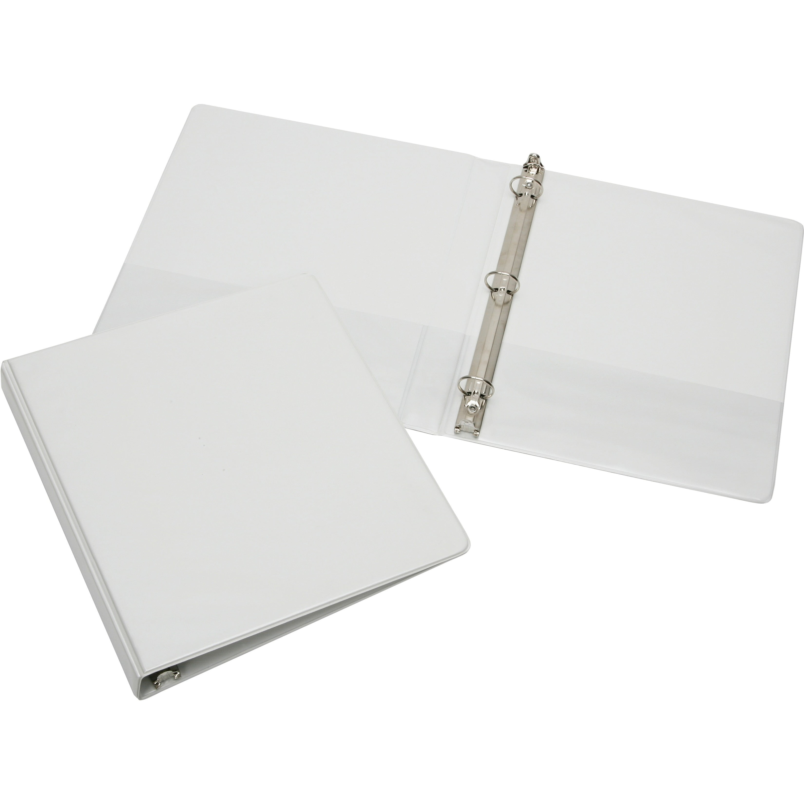 SKILCRAFT, NSN2034708, Round Ring Heavy-Duty Vinyl Binder, 1 Each, White