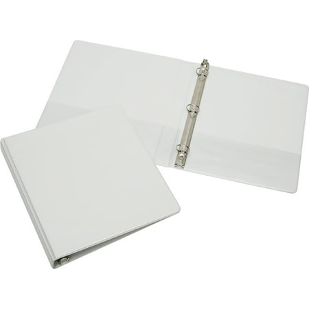 UPC: 0071503770165 | Skilcraft NSN2034708 3-Ring Binder- Round-1 in. Capacity- Holds 8.5 in. x 11 in.- White