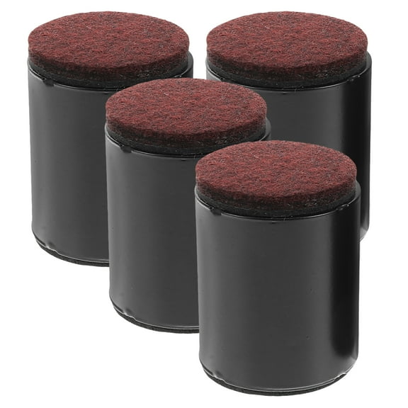 FONDOTIN Black Carbon Steel Bed Risers 4 Pieces Heavy Duty Furniture Lift for Installation