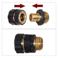 thumbnail image 5 of Garden Hose Quick Connector, 3/4 Inch Male and Female Garden Hose Fitting Quick Connector, 6 Set, 5 of 8