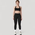 thumbnail image 2 of Women's High Waist Full Length Leggings with Seamless Design and Stretch Fit for Everyday Movement - Medium, Black, 2 of 7