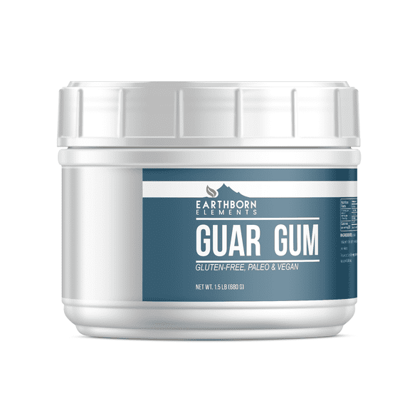 Earthborn Elements Guar Gum Powder, 1.5 lb, Gluten-Free Food Thickener & Binder, Baking, Resealable Bucket
