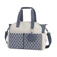 thumbnail image 3 of Bolsa de Pañales para Bebé, Organizador de Pañales, Práctica Y Versátil, Tela con Efecto Esmerilado Que Permite Guardar Artículos Esenciales, Ideal Pa Azul Blanco, 3 of 8