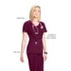 thumbnail image 5 of Camiseta exfoliante Cherokee Infinity para mujer 2624A XL, color vino, 5 of 8