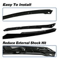 thumbnail image 7 of For 2019 2020 2021 Honda Civic Headlight Eyelid Trim Molding Glossy Black Pair, 7 of 7