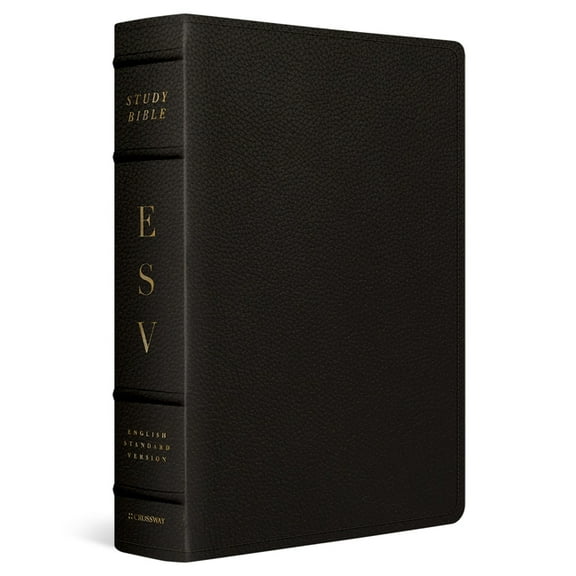 ESV Study Bible, Large Print (Buffalo Leather, Deep Brown), (Hardcover)