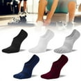 thumbnail image 2 of OUSITAID Orthopedic Compression Socks Mens Toe Socks Ultra Low Cut Liner with Gel Tab Breathable, 2 of 10