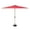 Brick red, variant on 6FT Outdoor Patio Umbrella, Rectangle Market Umbrella with Push Button Tilt and Crank, Table Umbrella 8 Sturdy Ribs UV Protection for Deck, Backyard, Pool, Beige