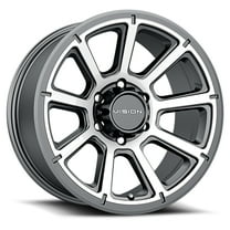 18" Vision 353 Turbine Gunmetal Machined Face Wheel 18x9 6x5.5 Truck Rim 18mm