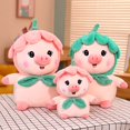 thumbnail image 2 of 2023 Cute / Soft / Cartoon / Piglet Plush Toy / Pink Piglet with Petal Hat / Children's Birthday Giftgreen40cm Deng Xun unisex, 2 of 2