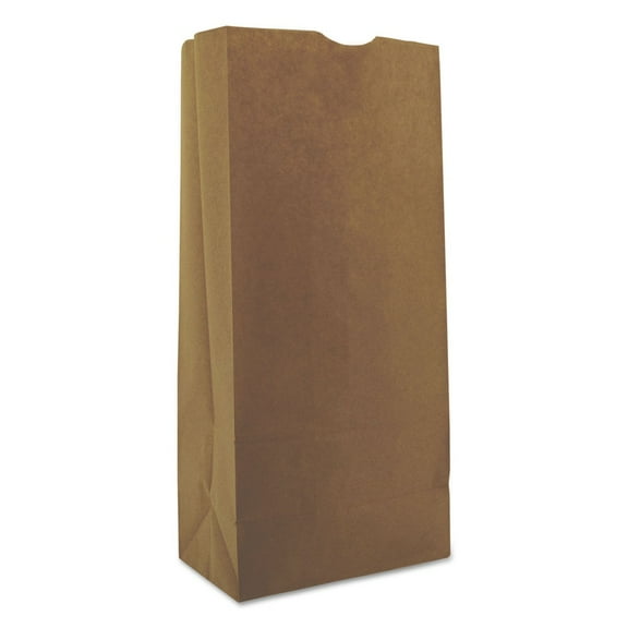 General 18424 Grocery Paper Bags, 40 Lbs Capacity, #25, 8.25"w X 5.25"d X 18"h, Kraft, 500 Bags