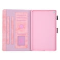 thumbnail image 4 of Dteck Smart Wallet Case for Samsung Galaxy Tab A8 10.5 inch 2022 Model (SM-X200/X205/X207), Shockproof Cover with Multi-Stand Card Slots Leather Shell, Auto Wake/Sleep, Pink, 4 of 4