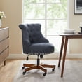 thumbnail image 3 of Linon Ragan Task Chairs with Adjustable Height and Swivel, 275 lb. Capacity, Dark Blue, 3 of 10
