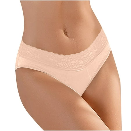 

Whlbf Women s Brief Underwear Large Underwear Medium High Waist Middle-Aged Underwear