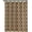 Geometric Brown, variant on Extra Long Textured Fabric Shower Curtains 72" Width by 84" Length, Black Morocco Pearl Printed Bathroom Curtains Machine Washable
