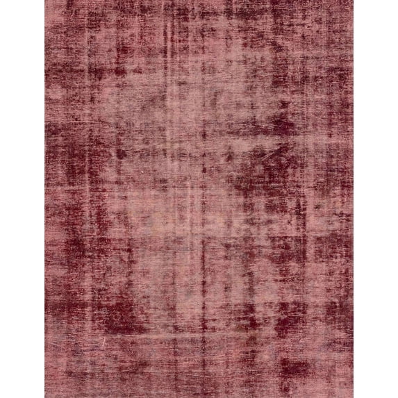 Ahgly Company Indoor Rectangle Abstract Fire Brick Red Abstract Area Rugs, 2' x 4'