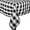 Black & White, variant on Ultimate Textile 45 x 45-inch Square Polyester Checkered Tablecloth