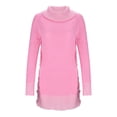 thumbnail image 2 of Gibobby Suéteres de invierno de punto Vestido de suéter de punto con botones para mujer Top largo de punto de patchwork de color sólido (Rosa, XL), 2 of 5