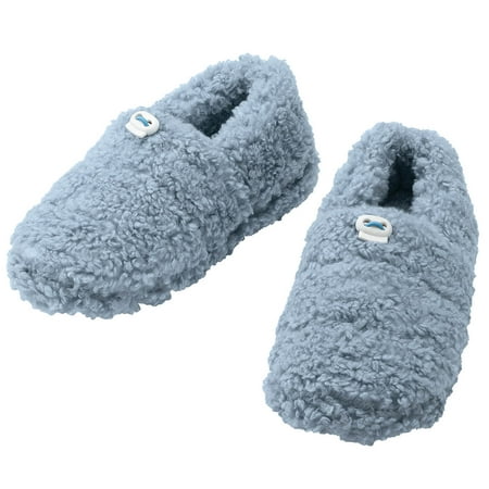 

Silver StepsTM Adjustable Toggle Slippers Non-Skid Adjustable Toggle Thick Fuzzy Fleece - Small