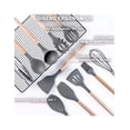 thumbnail image 2 of Utensilios De Cocina Silicona Juego De Cuchillo 19 Set Color Gris, 2 of 4