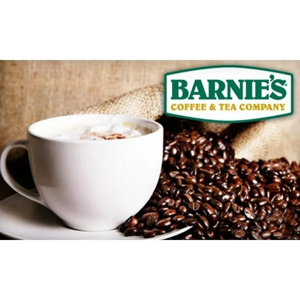 Barnie's Coffee & Tea Co. Santa's White Christmas Single Serve Coffee Cups, Coconut Caramel & Vanilla, Medium Roast Pods Compatible with Keurig Brewers, 24 Count