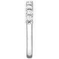 thumbnail image 3 of Pompeii 1/2ct Diamond Wedding Ring Half Eternity Wedding Band 14K White Gold (I/J,I2), 3 of 3