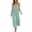 Green, variant on Flowy Tiered Beach Dress Women's Spaghetti Strap Ruffled Asymmetrical Hem Maxi Dress, Versatile and Comfortable for Spring and Summer
